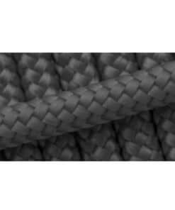 BOUT POLYESTER TRESSÉ 16 FUSEAUX GRIS Ø 8 mm - AU METRE