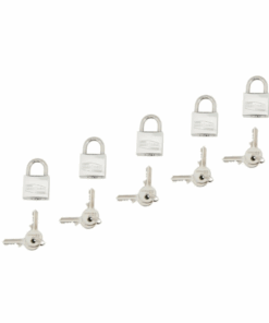 Lot de 5 cadenas Inox - 30mm (10 clés identiques)
