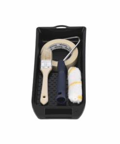 Lot bac, rouleau, pinceau et ruban de masquage
