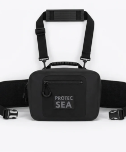 SACOCHE HYPALON ZIP EN ZINC 6L ETANCHE IPX6 - NOIRE